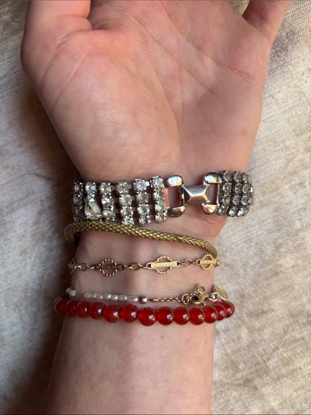 Crystal Rhinestone Bracelet - Picture 3 of 3